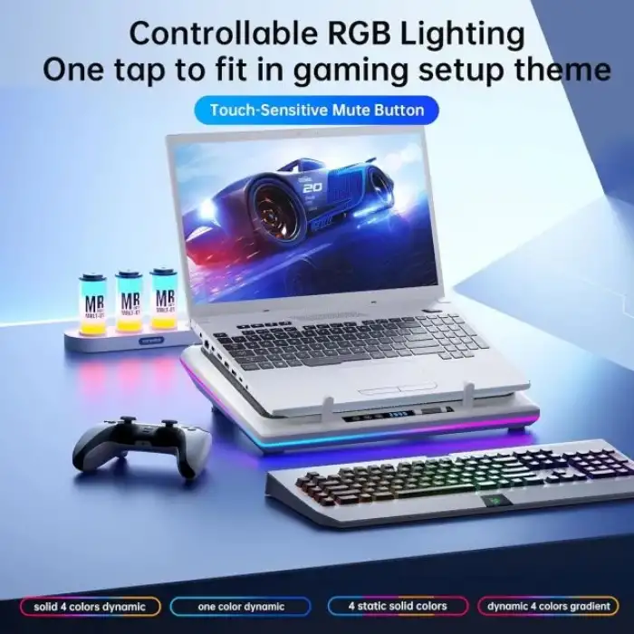 llano V12 RGB Dizüstü Bilgisayar Soğutma Pedi