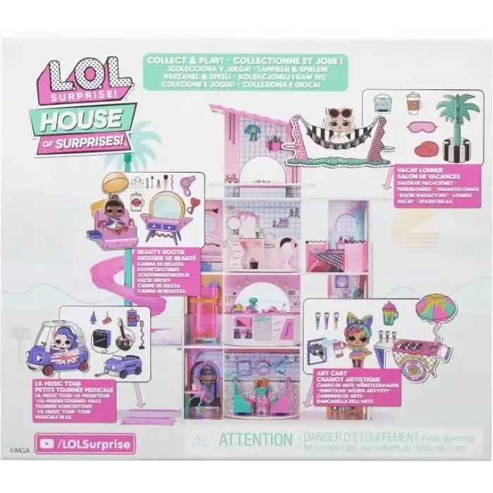 L.O.L. Surprise! Aman Tanrım Sürprizler Evi Sanat Arabası Oyun Seti