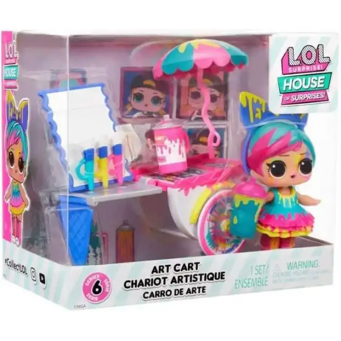 L.O.L. Surprise! Aman Tanrım Sürprizler Evi Sanat Arabası Oyun Seti
