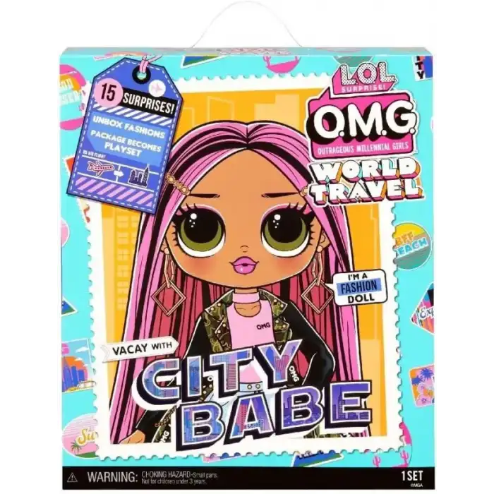 L.O.L. Surprise! OMG World Travel™ Şehir Bebek Moda Bebeği