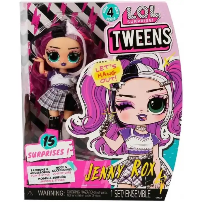 L.O.L. Surprise! Tweens 4. Sezon Moda Bebeği Jenny Rox ve 15 Sürpriz