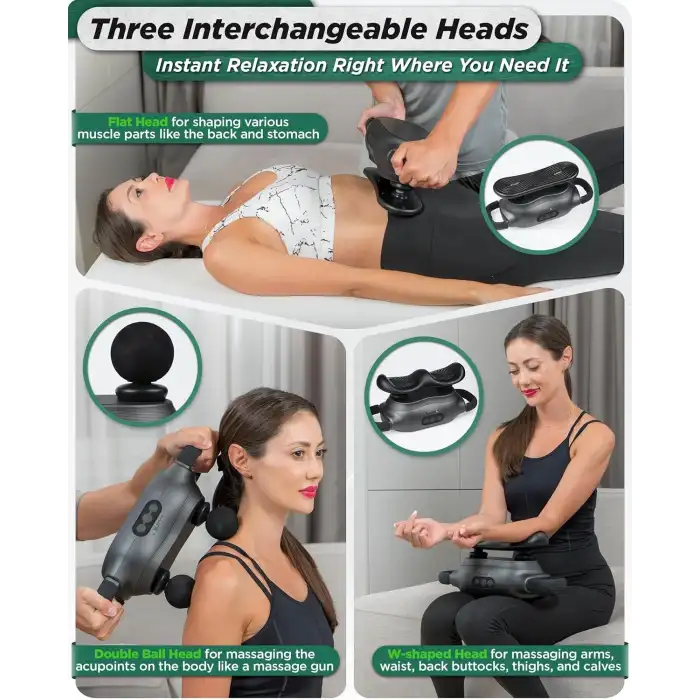 Lunix LX26 2 Başlıklı Profesyonel Derin Doku Masaj Aleti