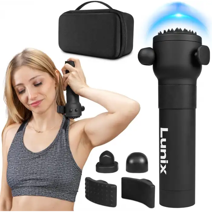 Lunix LX28 Taşınabilir El Tipi Titreşimli Masaj Aleti - Boyun, Sırt ve Bacaklar