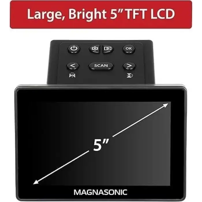 Magnasonic 25MP Film Tarayıcısı, Büyük Ekran 5 Inc