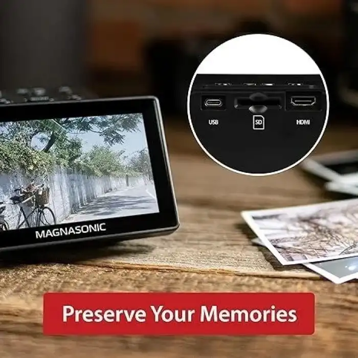 Magnasonic 25MP Film Tarayıcısı, Büyük Ekran 5 Inc