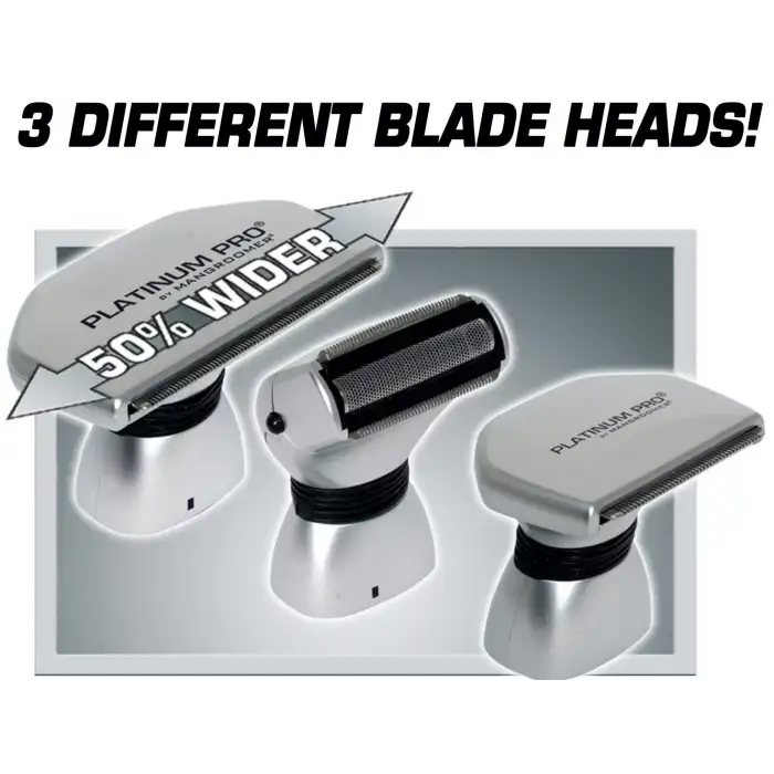 MANGROOMER PLATINUM PRO 3 Esnek Başlıklı Sırt Tıraş Makinesi