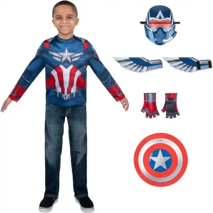MARVEL Cadılar Bayramı Kaptan Amerika Kostümü - S (4-7 Yaş)