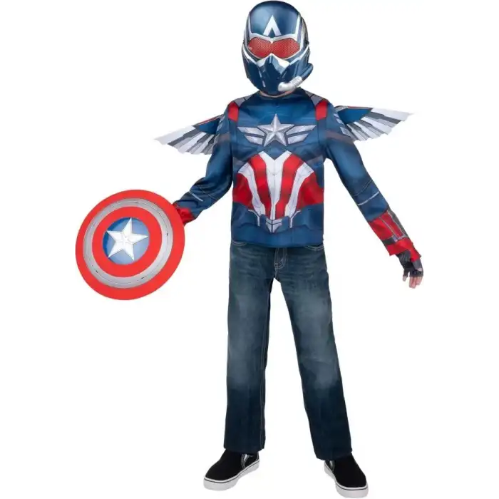 MARVEL Cadılar Bayramı Kaptan Amerika Kostümü - S (4-7 Yaş)