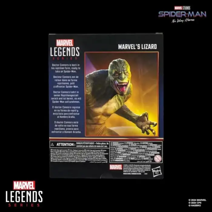 Marvel Legends Örümcek Adam: Eve Dönüş Yok Deluxe Kertenkele Figür