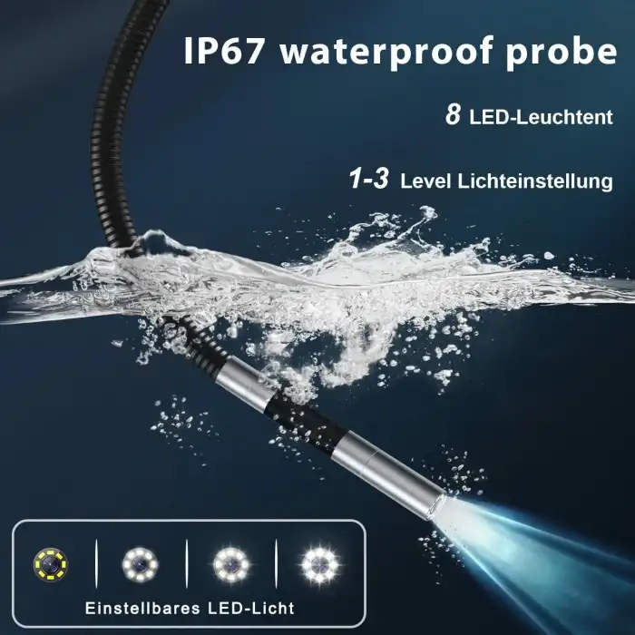 Maylatte Eklemli Boroskop, İki Yönlü Muayene Endoskopu - 1.7m Kablo