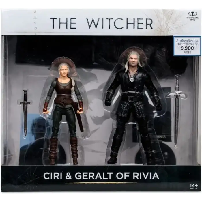 McFarlane The Witcher Netflix Geralt and Ciri Figür