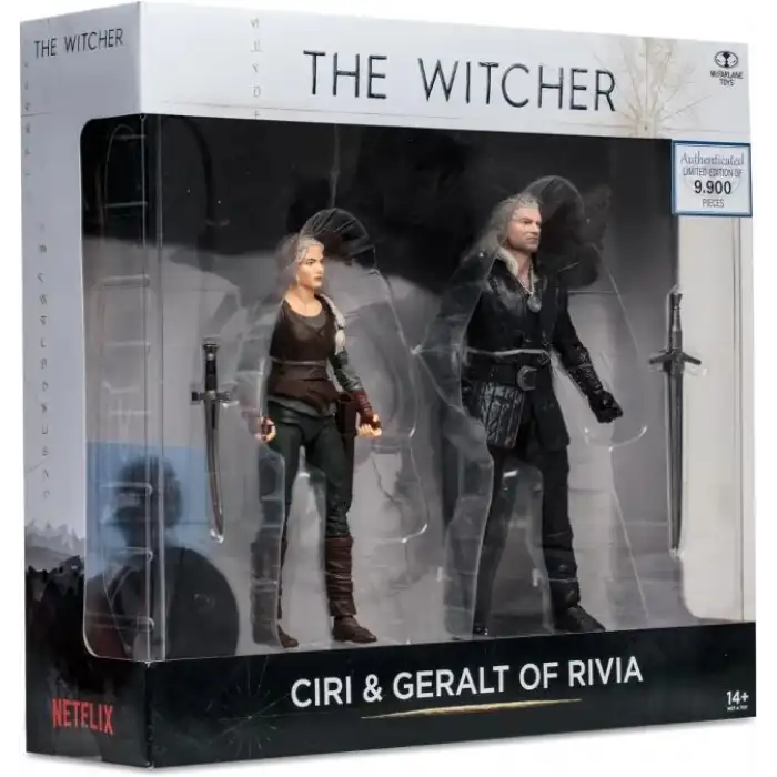 McFarlane The Witcher Netflix Geralt and Ciri Figür