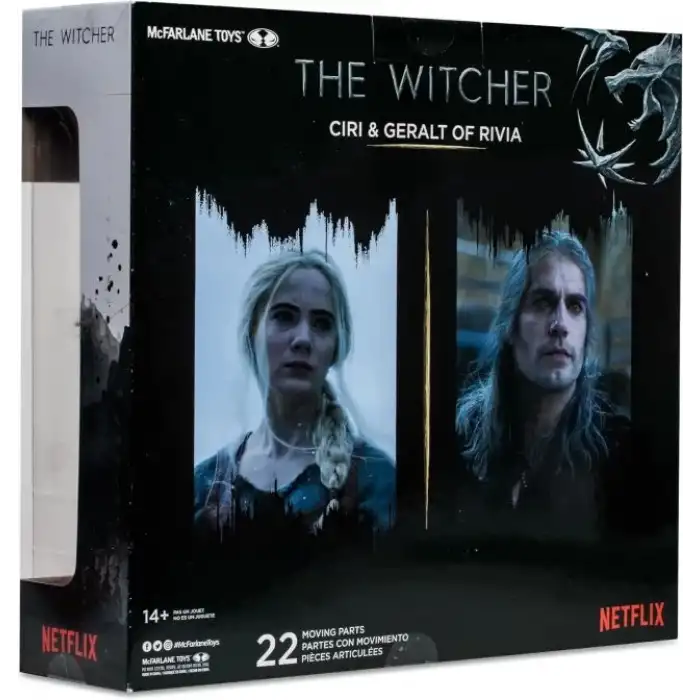 McFarlane The Witcher Netflix Geralt and Ciri Figür