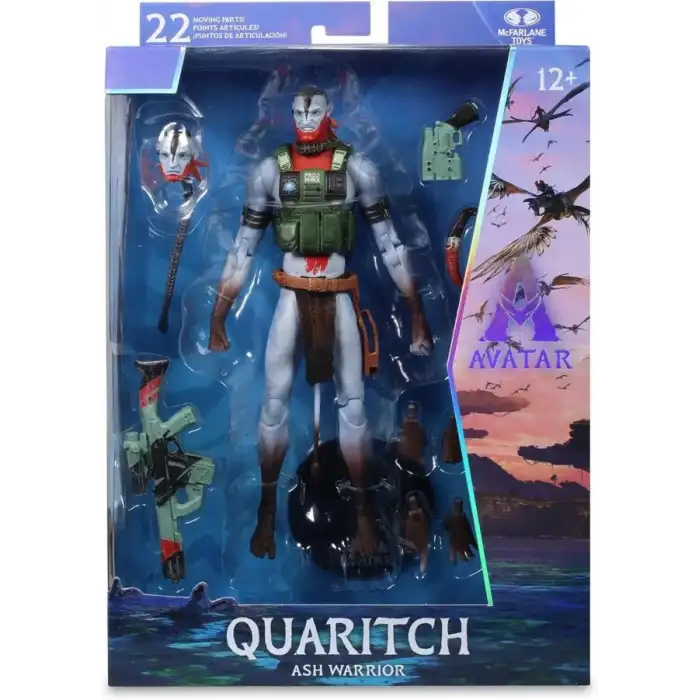 McFarlane Toys Avatar: Fire and Ash Quaritch (Ash Warrior) Figür