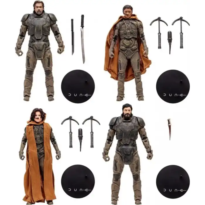 McFarlane Toys - Dune:Gurney Halleck Paul Atreides Chani Stilgar 4 Paket