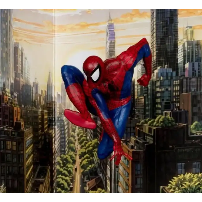 McFarlane Toys Marvel Örümcek Adam 1:10 Ölçekli Sahne Detaylı Poz Veren Figür