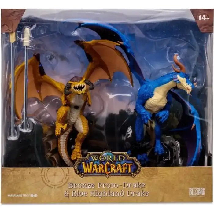 McFarlane Toys - World of Warcraft Bronze Proto-Drake and Blue Figür