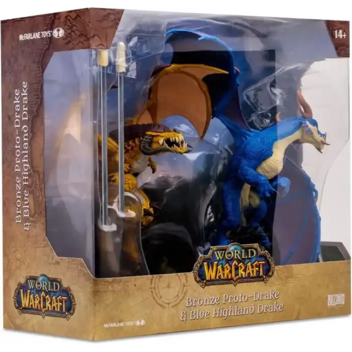 McFarlane Toys - World of Warcraft Bronze Proto-Drake and Blue Figür