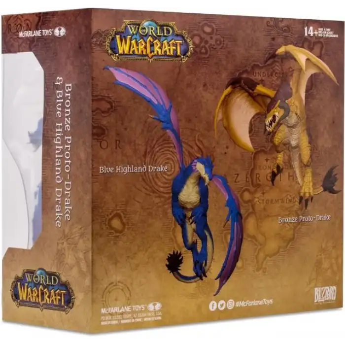 McFarlane Toys - World of Warcraft Bronze Proto-Drake and Blue Figür