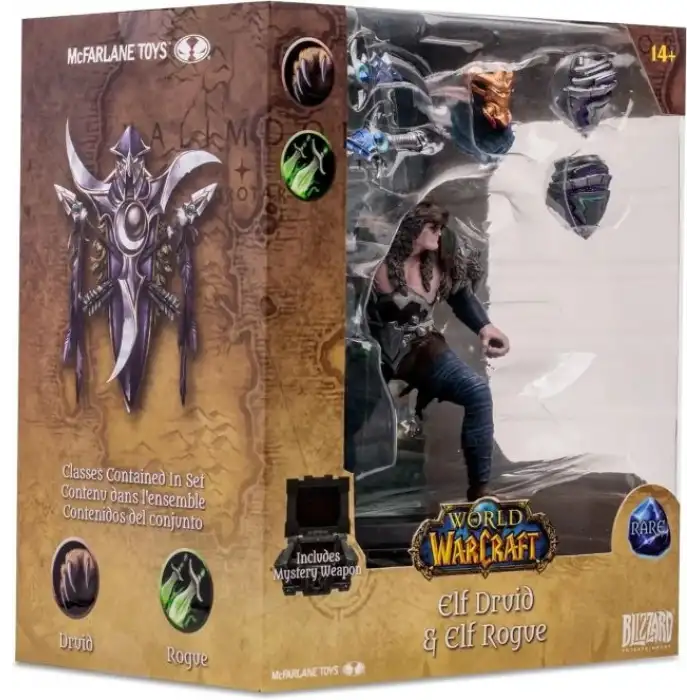 McFarlane Toys - World of Warcraft Elf: Druid/Rogue Figürü (Rare)