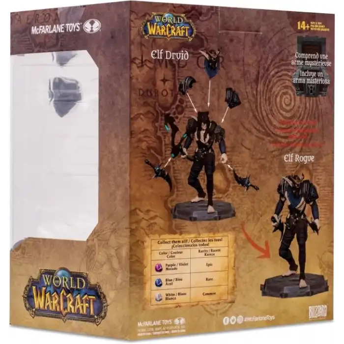 McFarlane Toys - World of Warcraft Elf: Druid/Rogue Figürü (Rare)