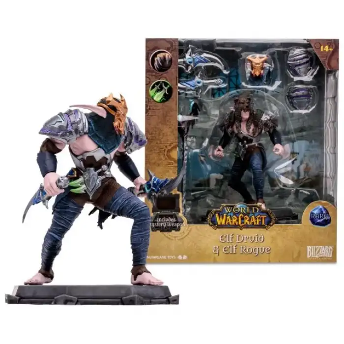 McFarlane Toys - World of Warcraft Elf: Druid/Rogue Figürü (Rare)