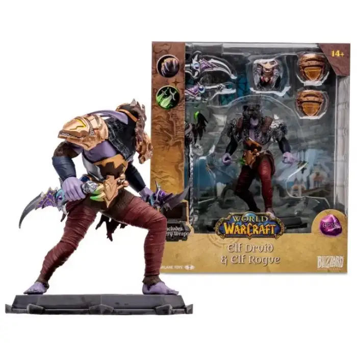 McFarlane - World of Warcraft - Elf: Druid/Rogue Figürü (Epic)