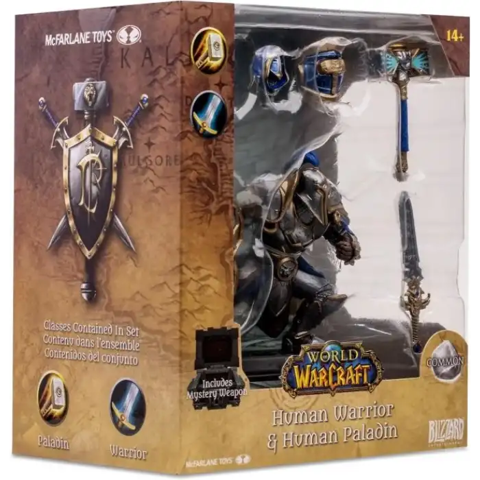 McFarlane - World of Warcraft- Human: Paladin/Warrior Figürü (Common)
