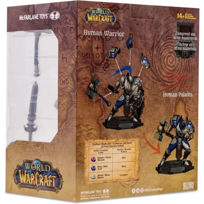 McFarlane - World of Warcraft- Human: Paladin/Warrior Figürü (Common)