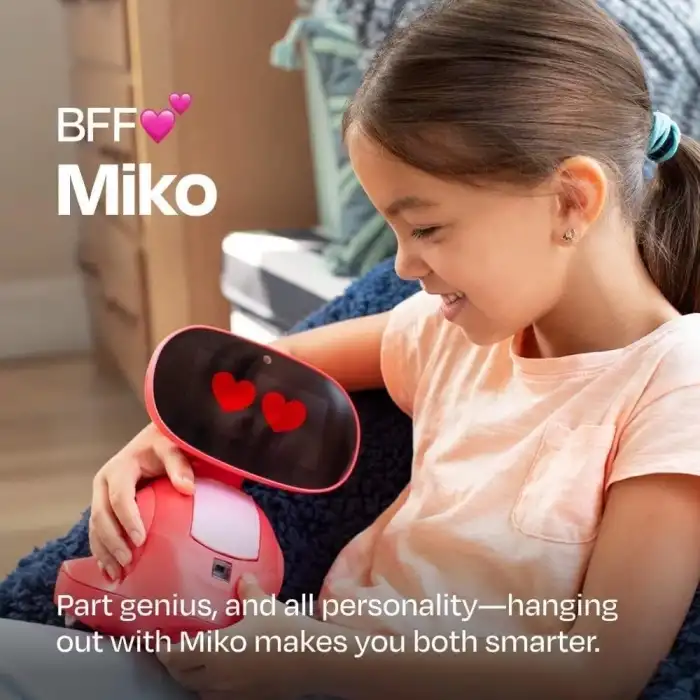 Miko 3 STEAM Öğrenme ve Eğitici Robot Çocuklar İçin Yapay Zeka Destekli Akıllı Robot - Kırmızı