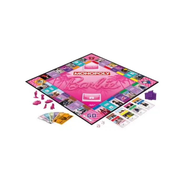 Monopoly - Barbie Ekstra Eğlence ile Renkli Aile Oyunu