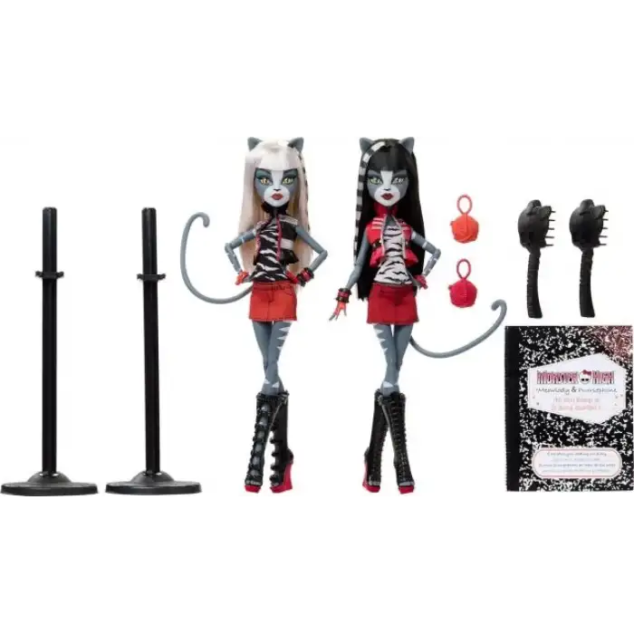 Monster High Boo-riginal Creeproduction Meowlody ve Purrsephone Bebekleri