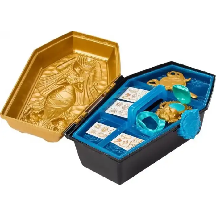 Monster High Doll Cleo De Nile Altın Glam Kılıf Güzellik Seti