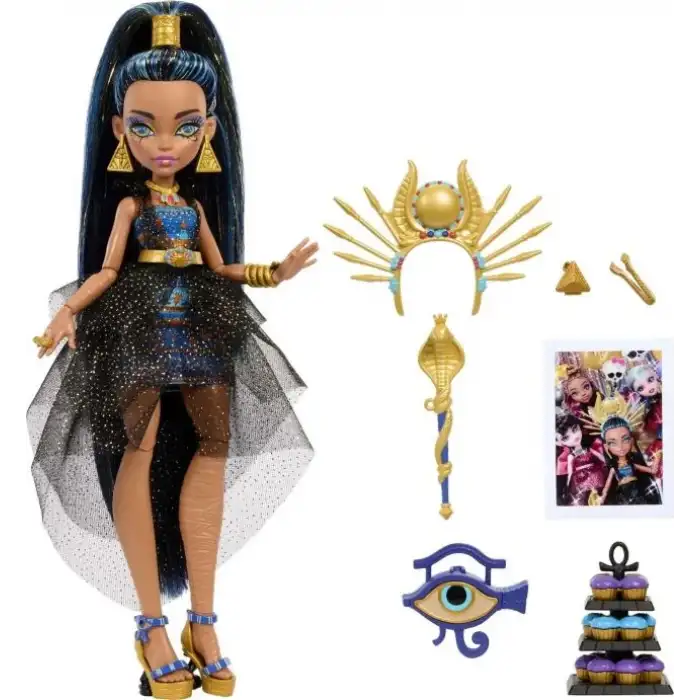 Monster High Monster Ball Bebek Parti Elbiseli Cleo De Nile HNF70