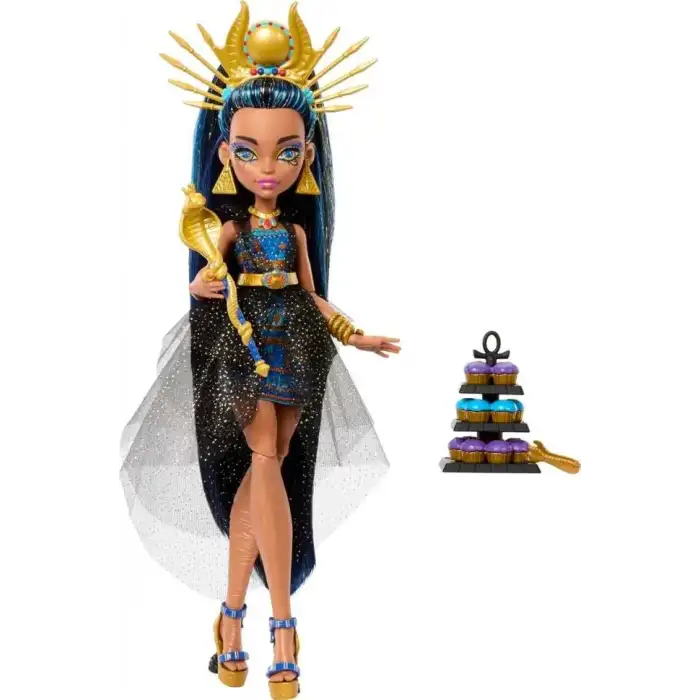 Monster High Monster Ball Bebek Parti Elbiseli Cleo De Nile HNF70
