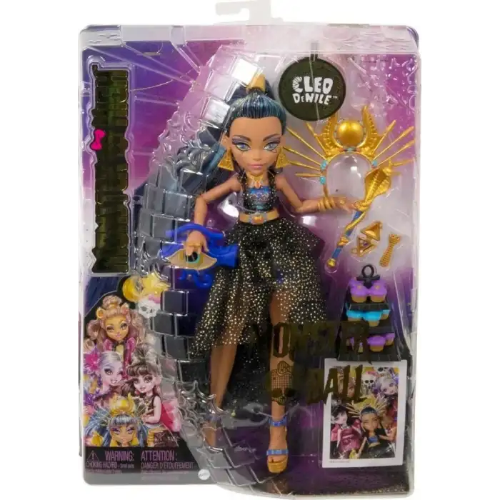 Monster High Monster Ball Bebek Parti Elbiseli Cleo De Nile HNF70