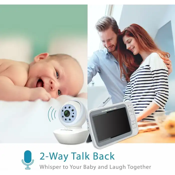 Moonybaby 5 720p HD Bebek Monitörü, Uzaktan Eğim Kameralı