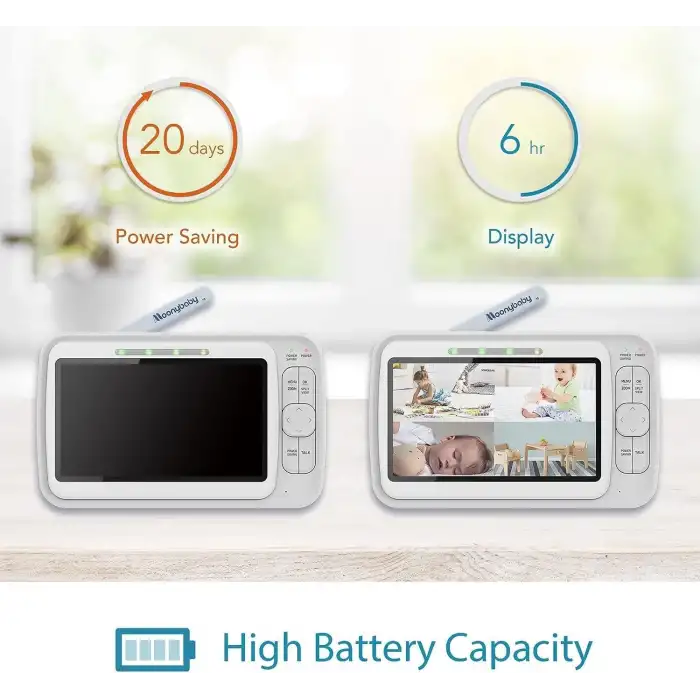 Moonybaby 5 HD Düşük EMFsiz 2 Kameralı Bebek Monitörü