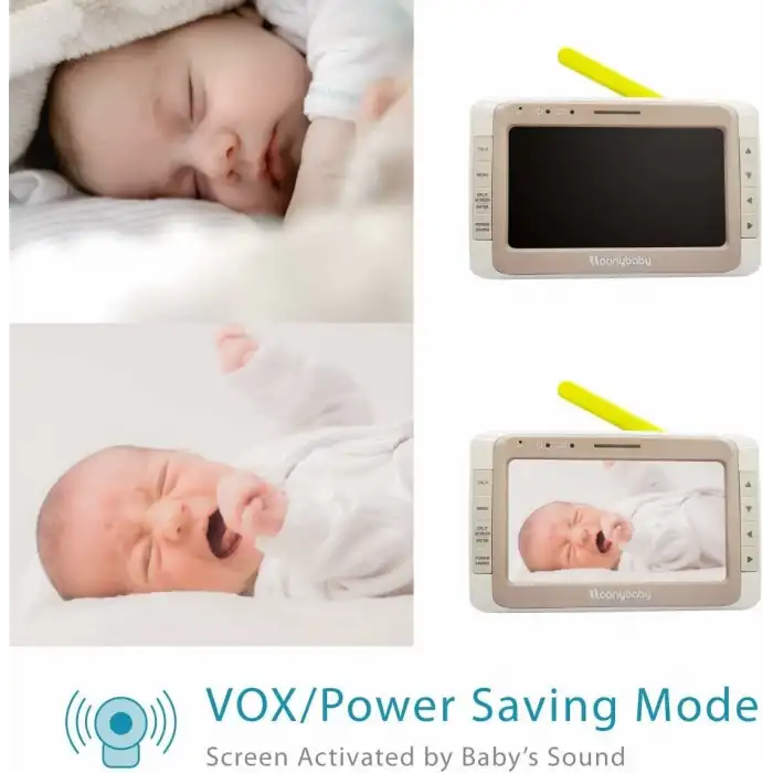 Moonybaby Split 50 Düşük EMF Kablosuz Bebek Monitörü - 2 Kamera