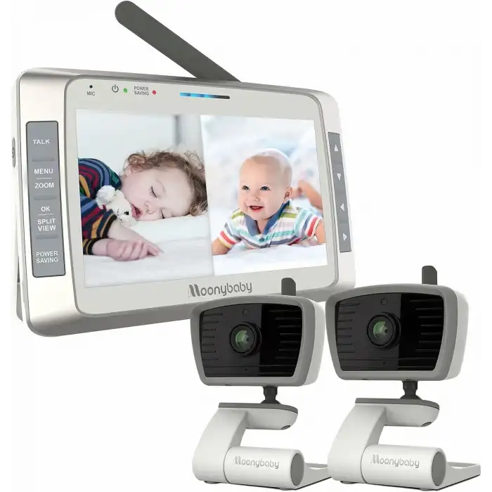 Moonybaby Trust 50 Düşük EMF Kablosuz Bebek Monitörü - 2 Kamera