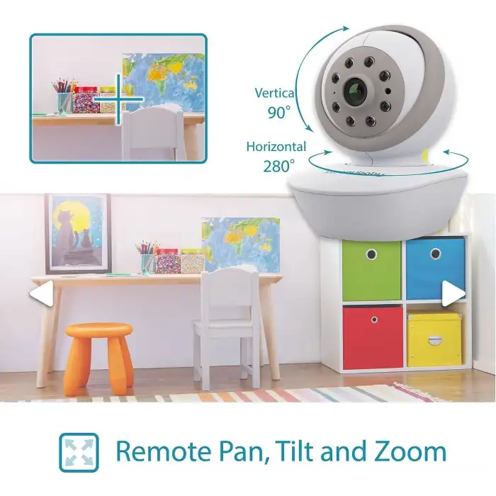 Moonybaby Uzaktan Kontrollü Kamera Düşük EMF Bebek Monitörü