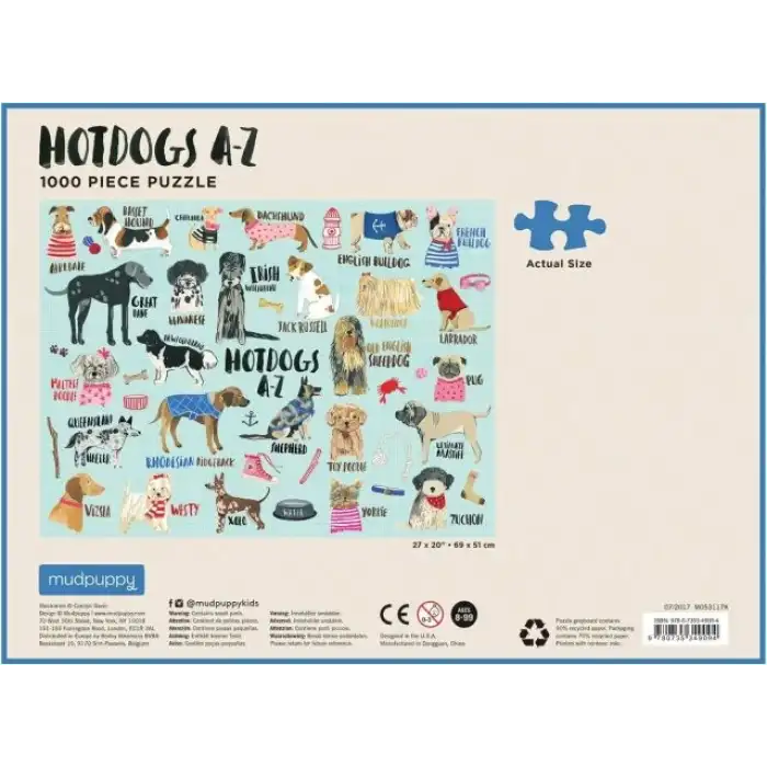 Mudpuppy Çılgın Köpekler Puzzle