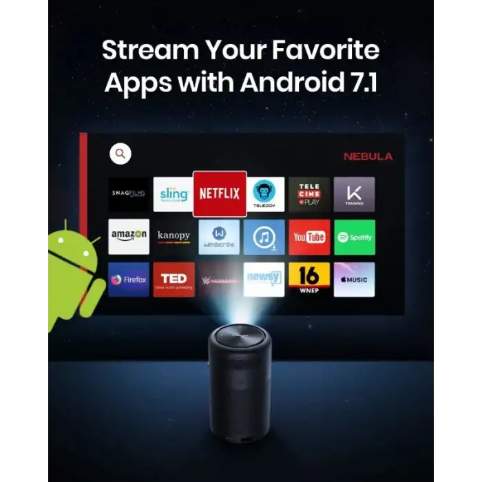 NEBULA Anker Kapsül Akıllı Wi-Fi Mini Projektör