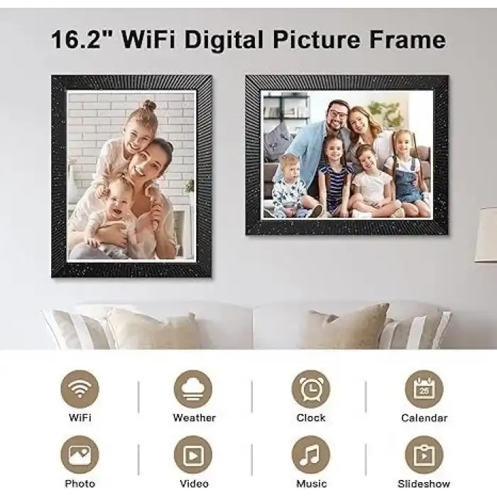 Nethgrow 16.2 Inc Büyük Dijital Resim Çerçevesi  32GB 1258x930 IPS Ekran