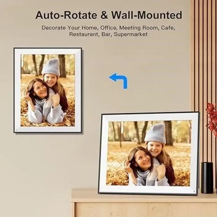 Nethgrow Büyük Dijital Resim Çerçevesi 17 Inc Wifi 32GB 1280x960 IPS Ekran