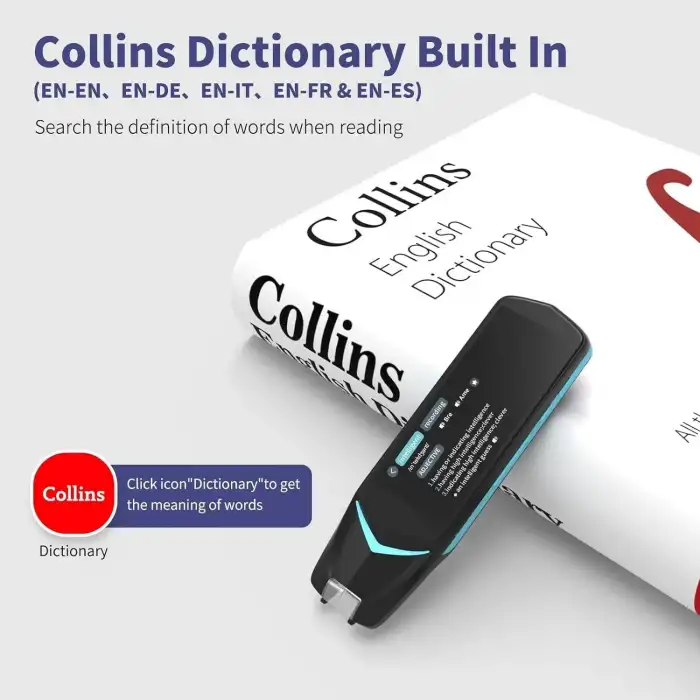 Newyes Scan Reader Pen 4 Yabancı Dil Çevirici -16GB Bluetooth Kalem Tarayıcı