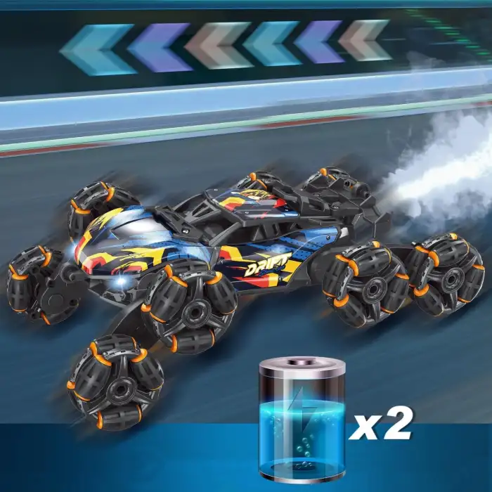 Nexbox Cool 8 Wheels El Kumandalı RC Akrobasi Araba Oyuncakları - Mavi