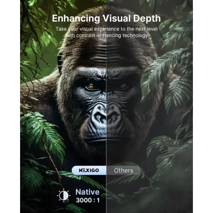 NexiGo PJ40 Ultra Dış Mekan Netflix Projektörü, 800 ANSI Lümen