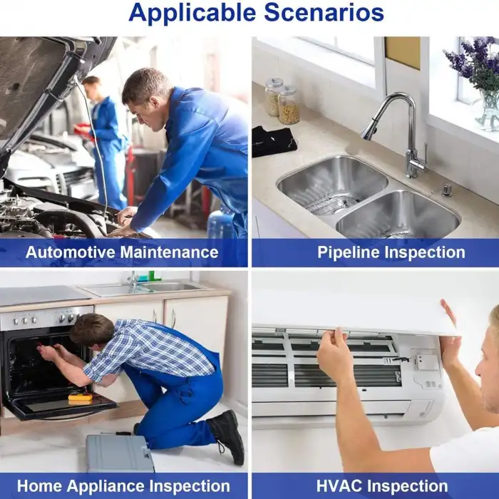 NIDAGE 5.5mm 2MP WiFi Boroskop 1080P HD Yarı Sert Yılan Kamera - 5m