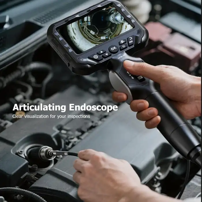 NIDAGE Çift Lensli İki Yönlü Endoskop Kamera 6.5mm - 1.6m Kablo